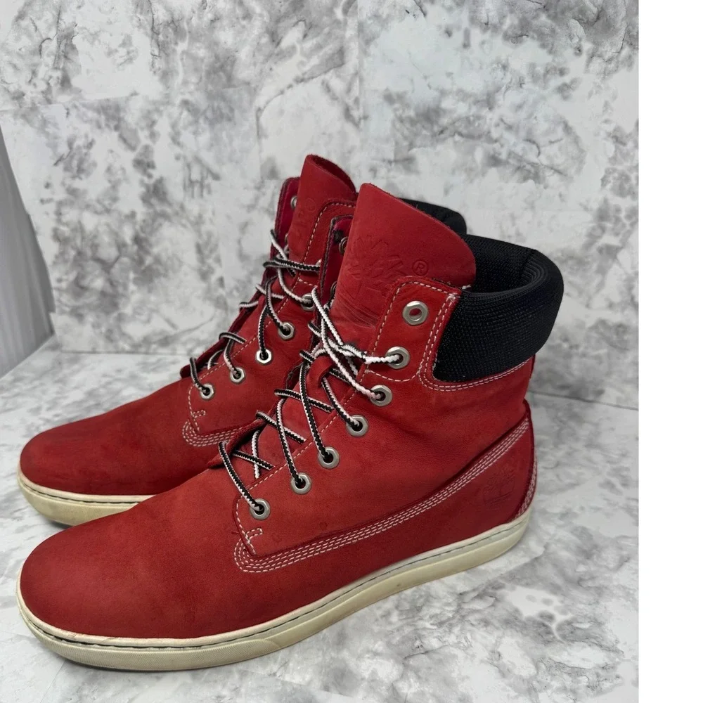 Timberland Adventure 2.0 🚨Cupsole Chukka Red‎ Nubuck Leather Mens Boots  11.5W